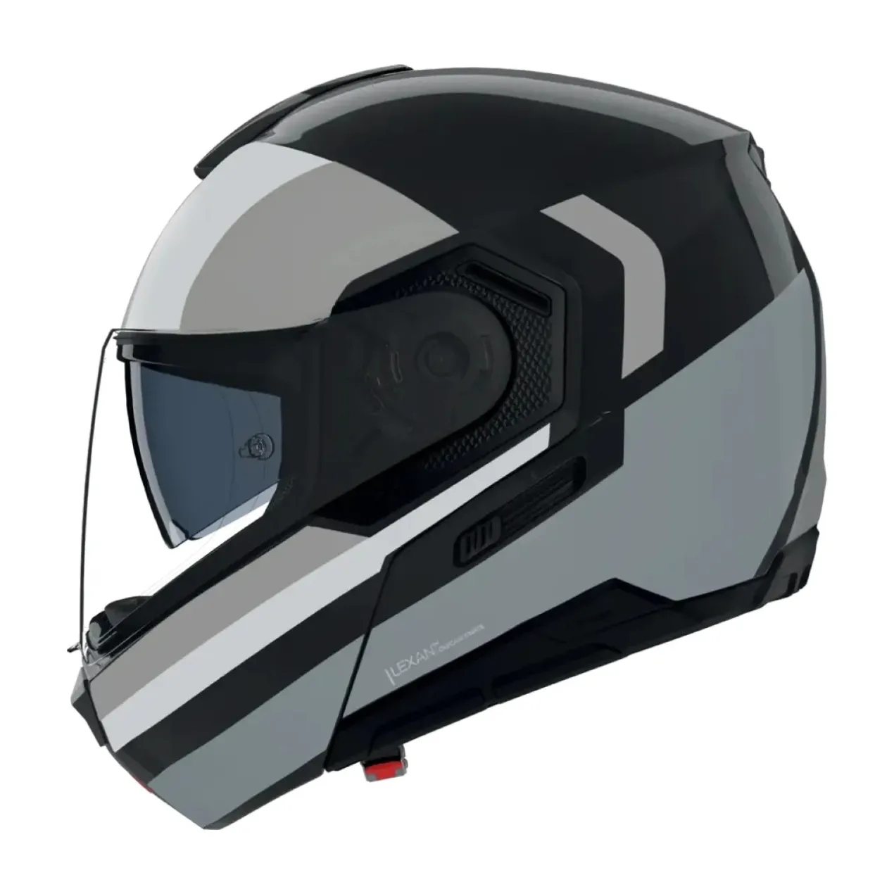 Casco Nolan N90-3 06 Roboto Nero Argento Bianco