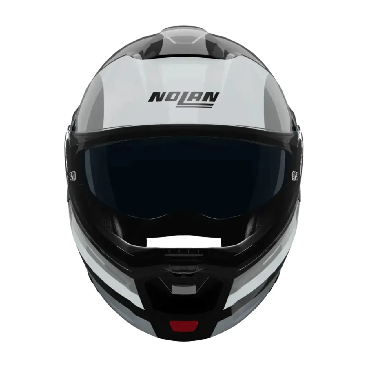 Casco Nolan N90-3 06 Roboto Nero Argento Bianco