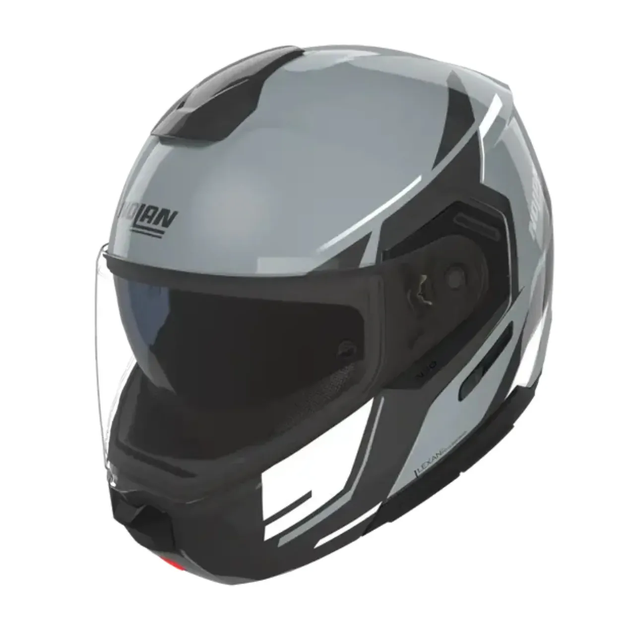 Casco Nolan N90-3 06 Sincrono Grigio Nero Bianco