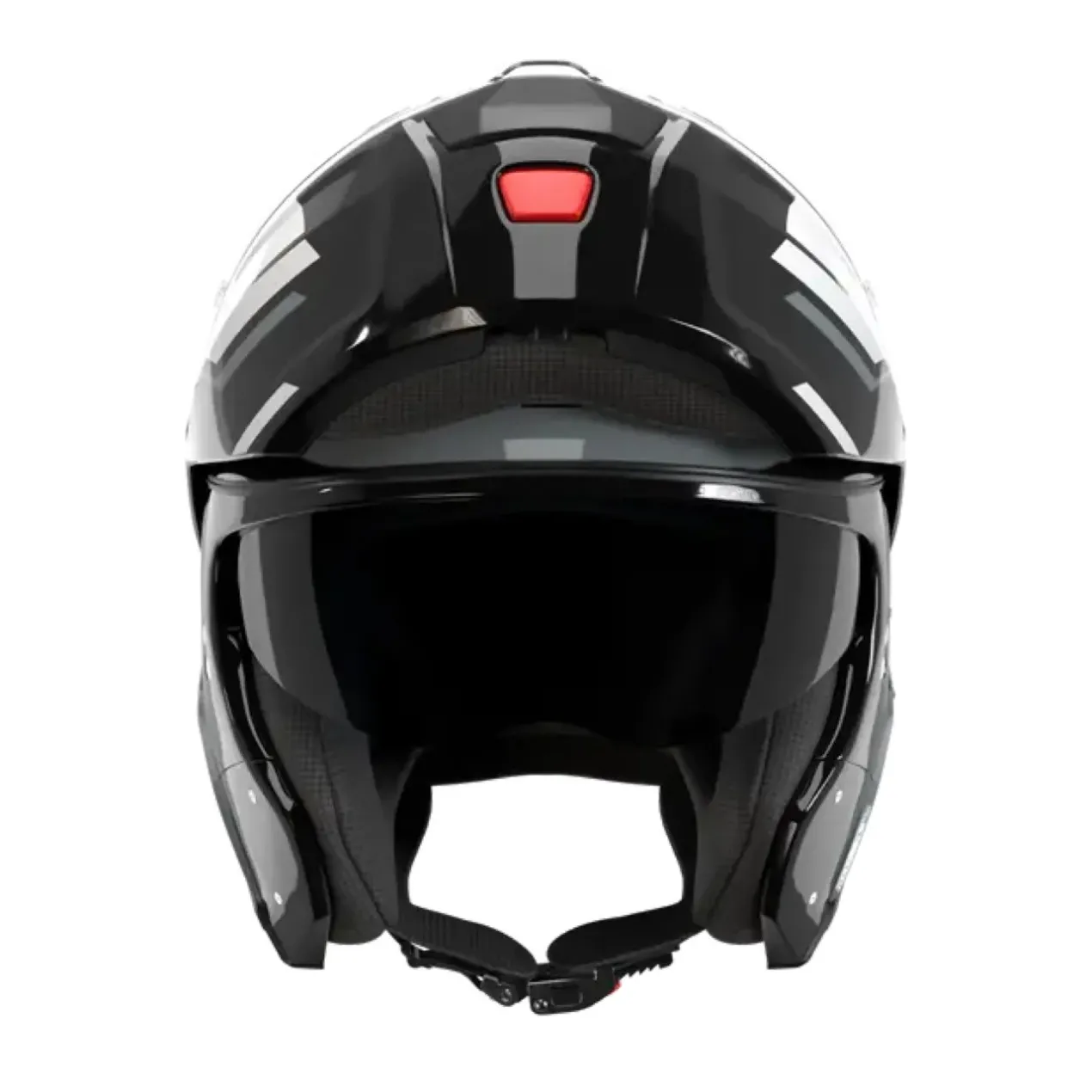 Casco Nolan N90-3 06 Sincrono Grigio Nero Bianco