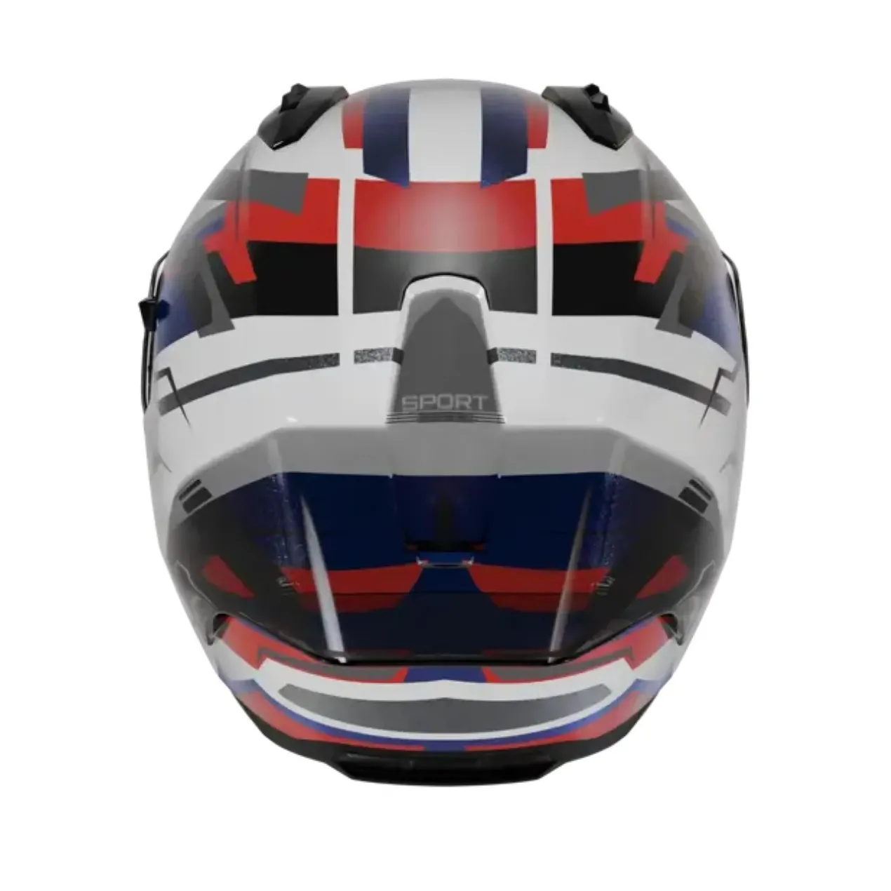 Casco Nolan N60-6 Sport Corsa Bianco Blu Rosso