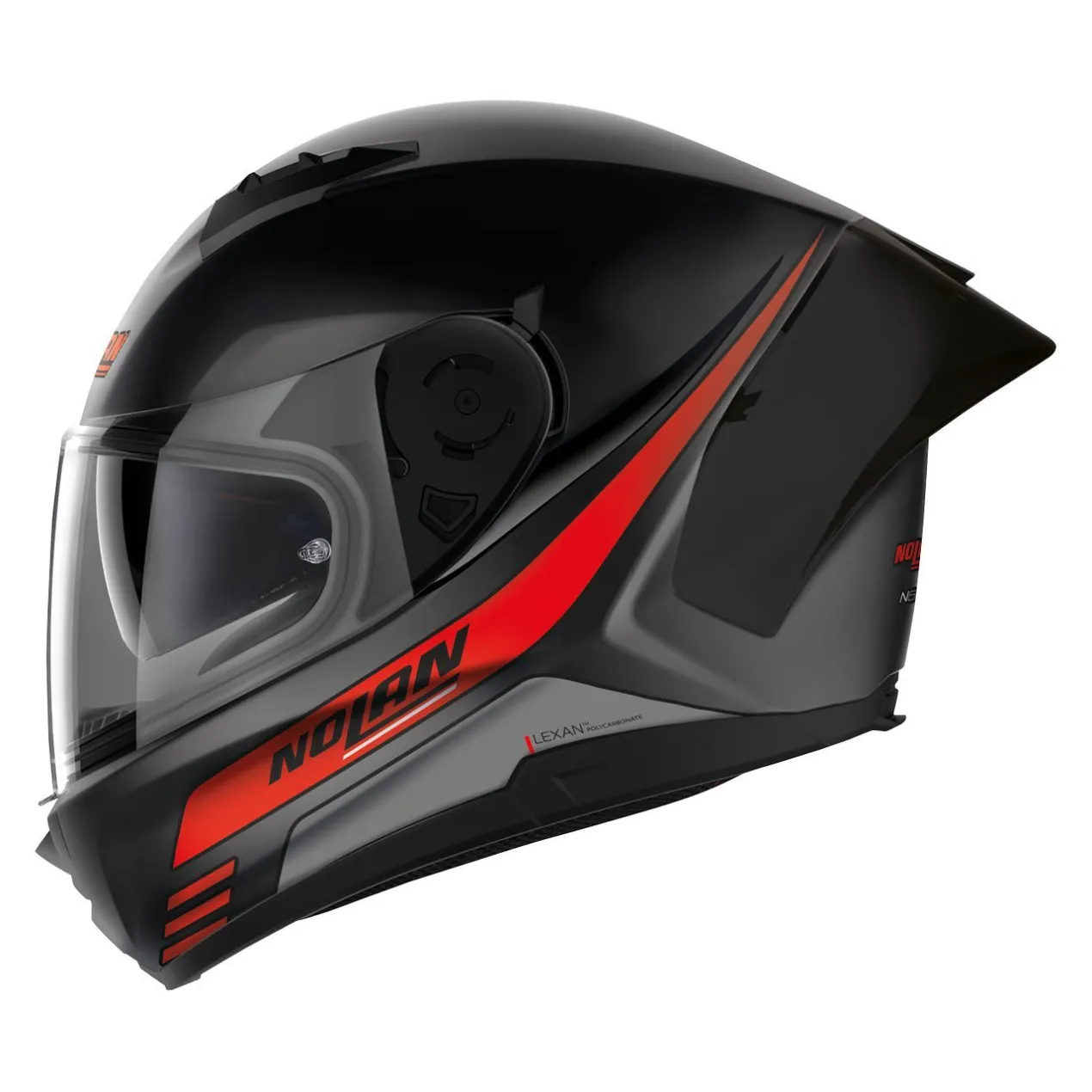 Casco Nolan N60-6 Sport Outset Flat Black Red