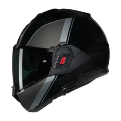 Casco Nolan N120-1 Verniciatura Speciale Nero Grigio Argento