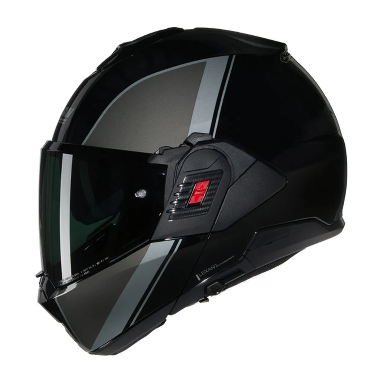 Casco Nolan N120-1 Verniciatura Speciale Nero Grigio Argento