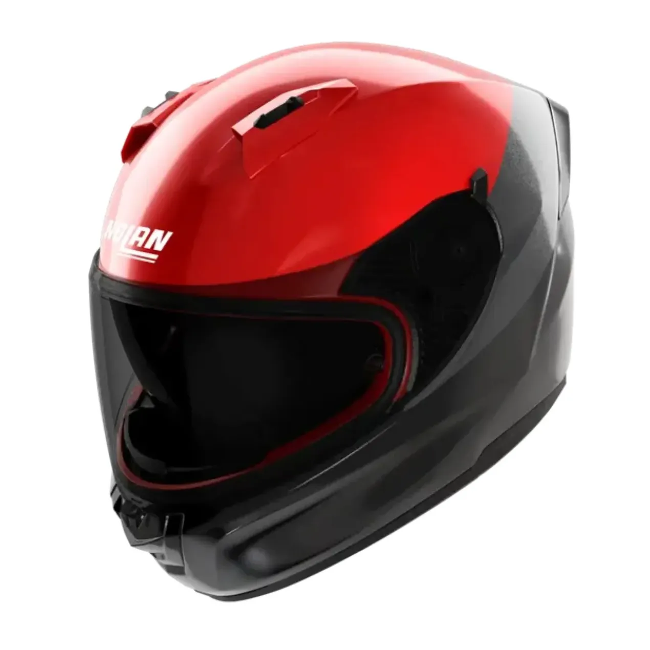 Casco Nolan N60-6 Verniciatura Speciale Nero Rosso Antracite