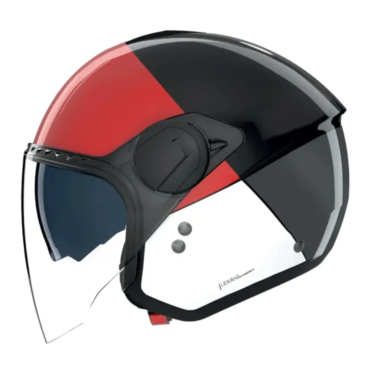 Casco Nolan N20-2 Visor Blocco Nero Rosso Antracite
