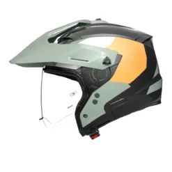 Casco Nolan N70-2 X 06 Selvado Nero Verde Grigio Bianco Arancione
