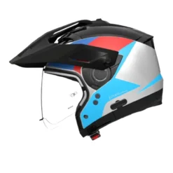 Casco Nolan N70-2 X 06 Turbine Bianco Nero Blu Rosso
