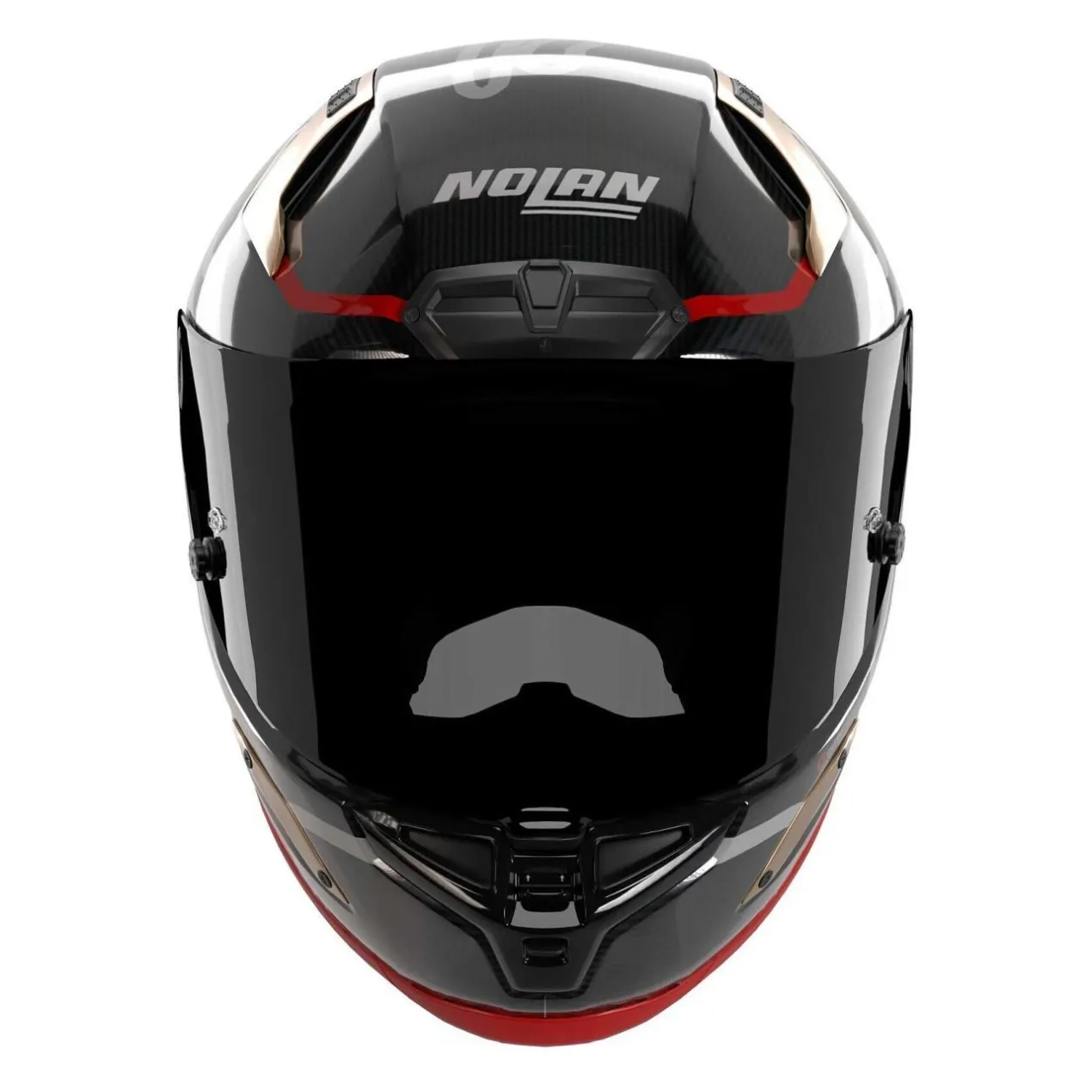 Casco Nolan X-804 Rs Ultra Carbon Sbk Rosso Oro
