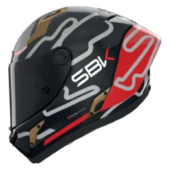 Casco Nolan X-804 Rs Ultra Carbon Sbk Rosso Oro
