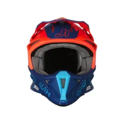 Casco Off-road/cross Just1 J18 Vertigo Blue White Fluo Oran