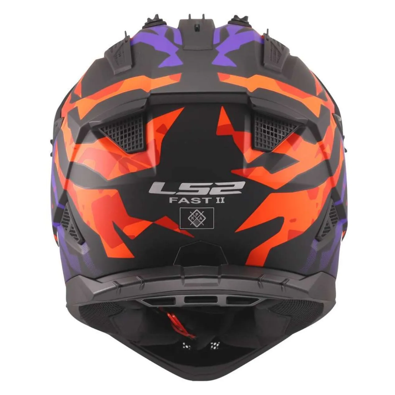 Casco Off-road Ls2 Mx708 Fast II Grotesk Purple Orange
