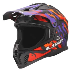 Casco Off-road Ls2 Mx708 Fast II Grotesk Purple Orange