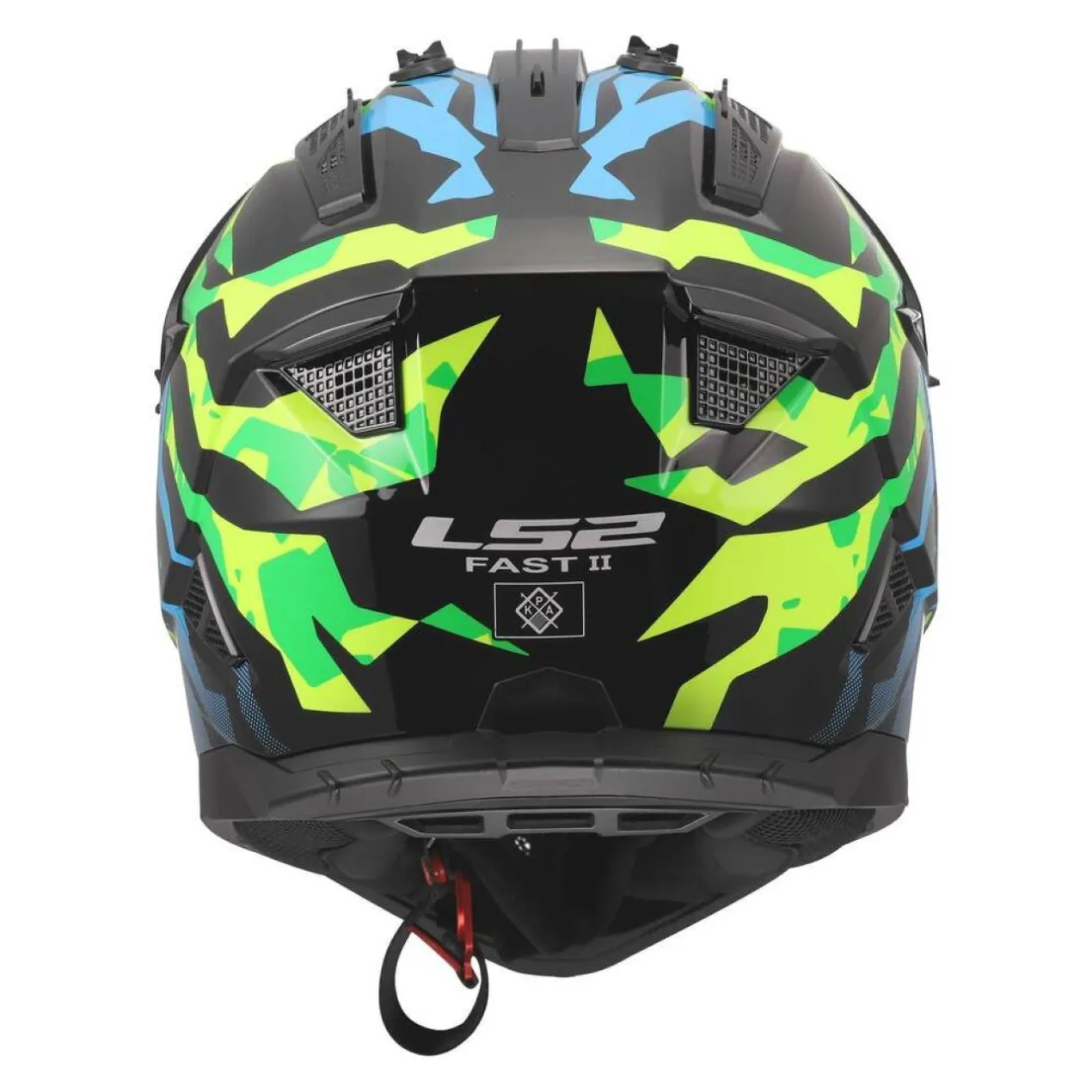 Casco Off-road Ls2 Mx708 Fast II Grotesk Blue Pink Green