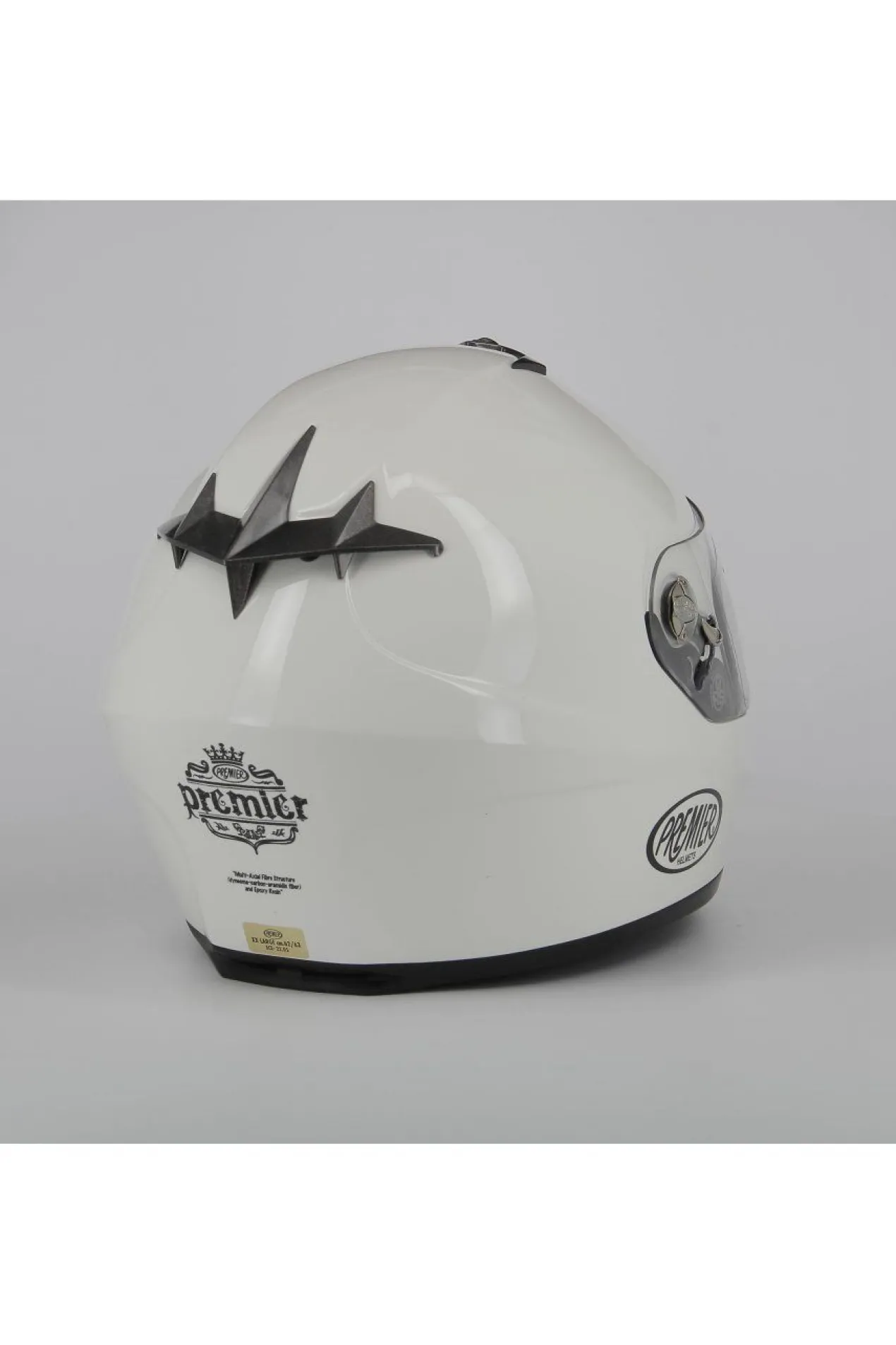 Casco Premier Dragon Fibra Monocolore Ultimo Pezzo Bianco