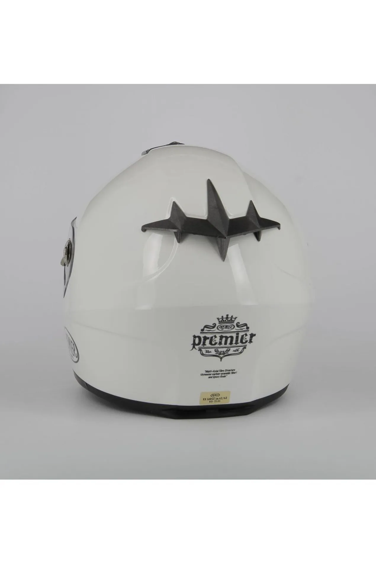 Casco Premier Dragon Fibra Monocolore Ultimo Pezzo Bianco