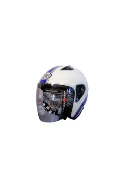 Casco Premier Jt3 Jet In Fibra Bianco Blu