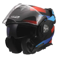 Casco Ribaltabile Ls2 Ff901 Advant X Nova Black Red Blue