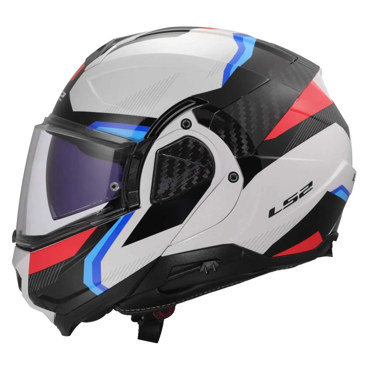 Casco Ribaltabile Ls2 Ff910 Advant II Triple White Blue Red