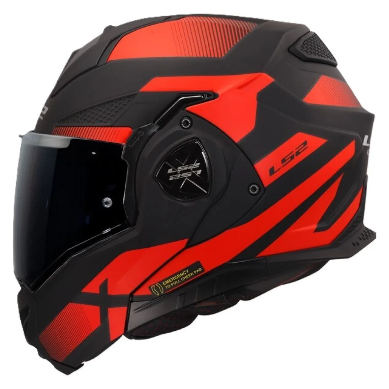 Casco Ribaltabile Ls2 Ff901 Advant X Nova Black Red