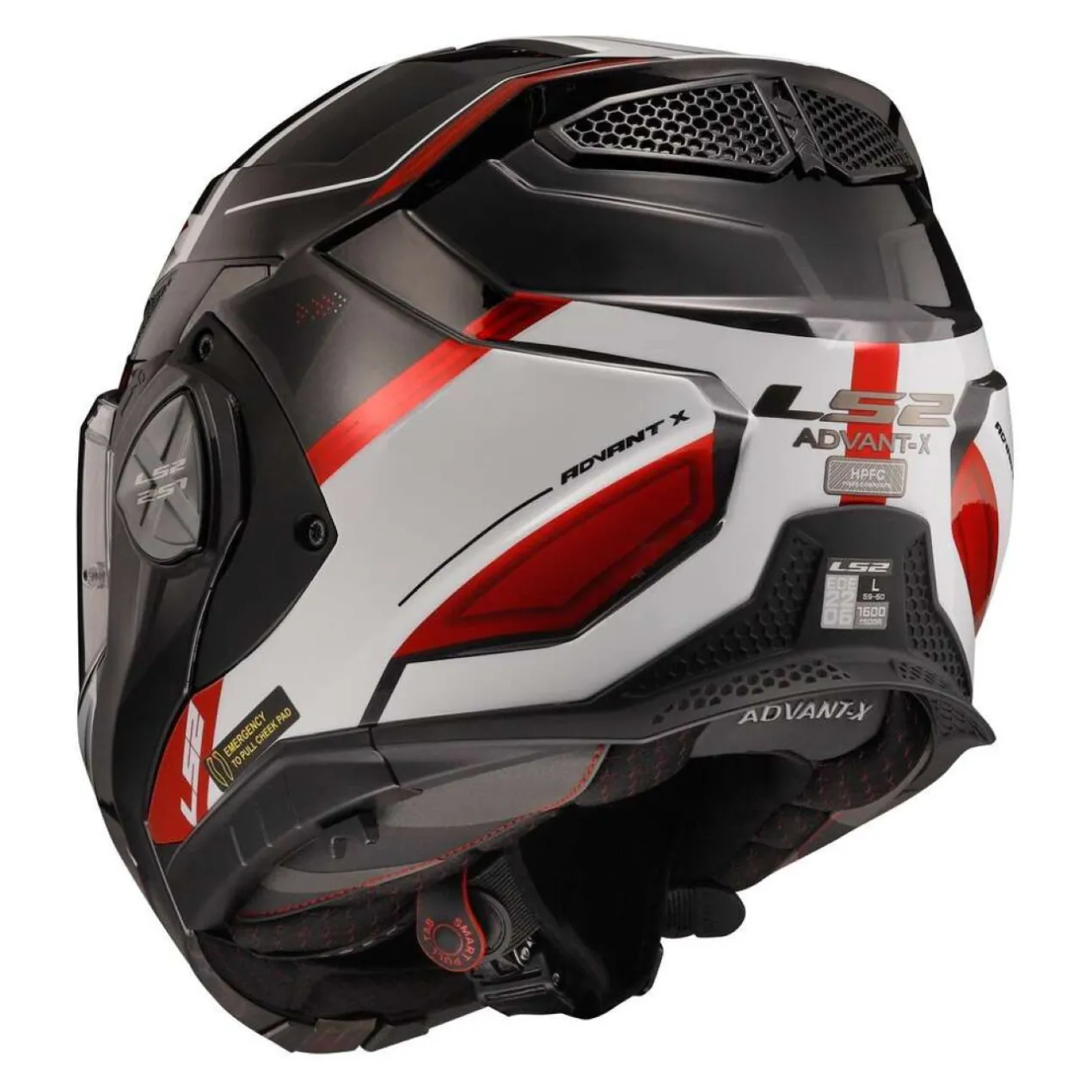Casco Ribaltabile Ls2 Ff901 Advant X Spectrum Black White Red