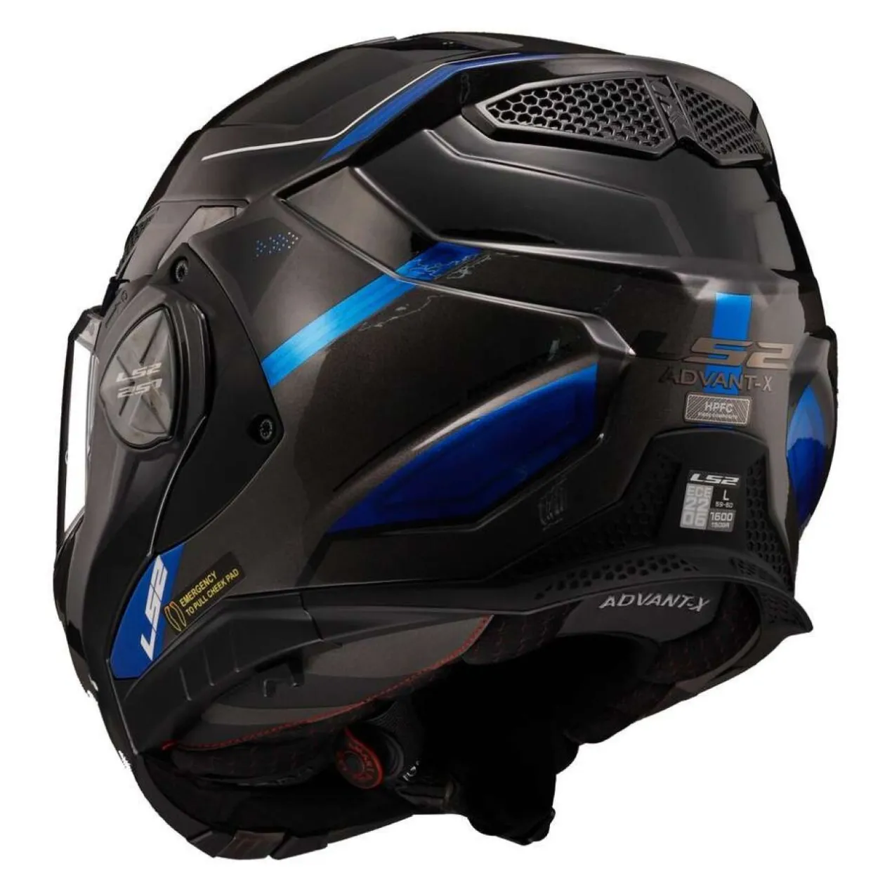 Casco Ribaltabile Ls2 Ff901 Advant X Spectrum Black Titan.blue