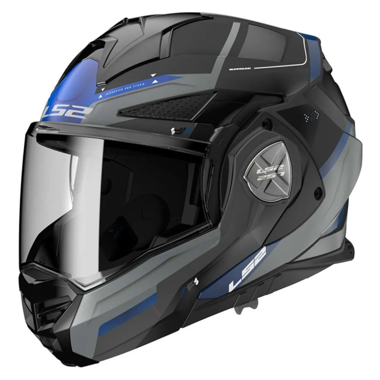 Casco Ribaltabile Ls2 Ff901 Advant X Spectrum Black Titan.blue