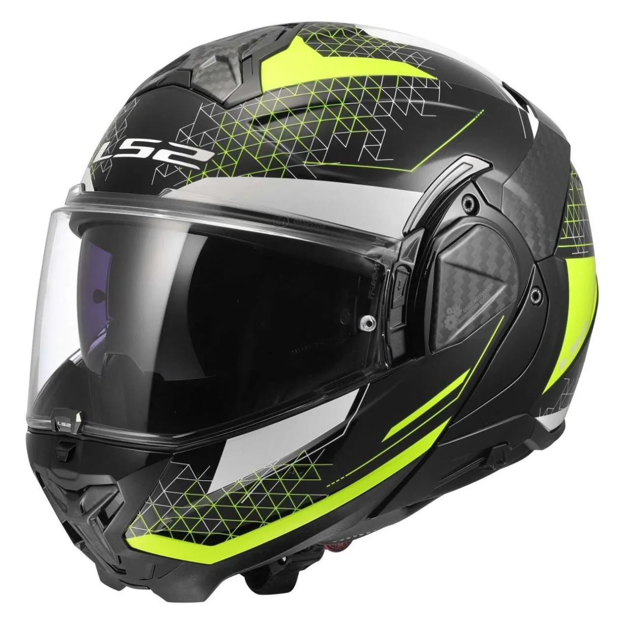 Casco Ribaltabile Ls2 Ff910 Advant II Astral H-v Yellow