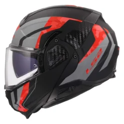 Casco Ribaltabile Ls2 Ff910 Advant II Glide Black Grey Red