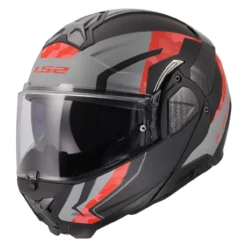 Casco Ribaltabile Ls2 Ff910 Advant II Glide Black Grey Red
