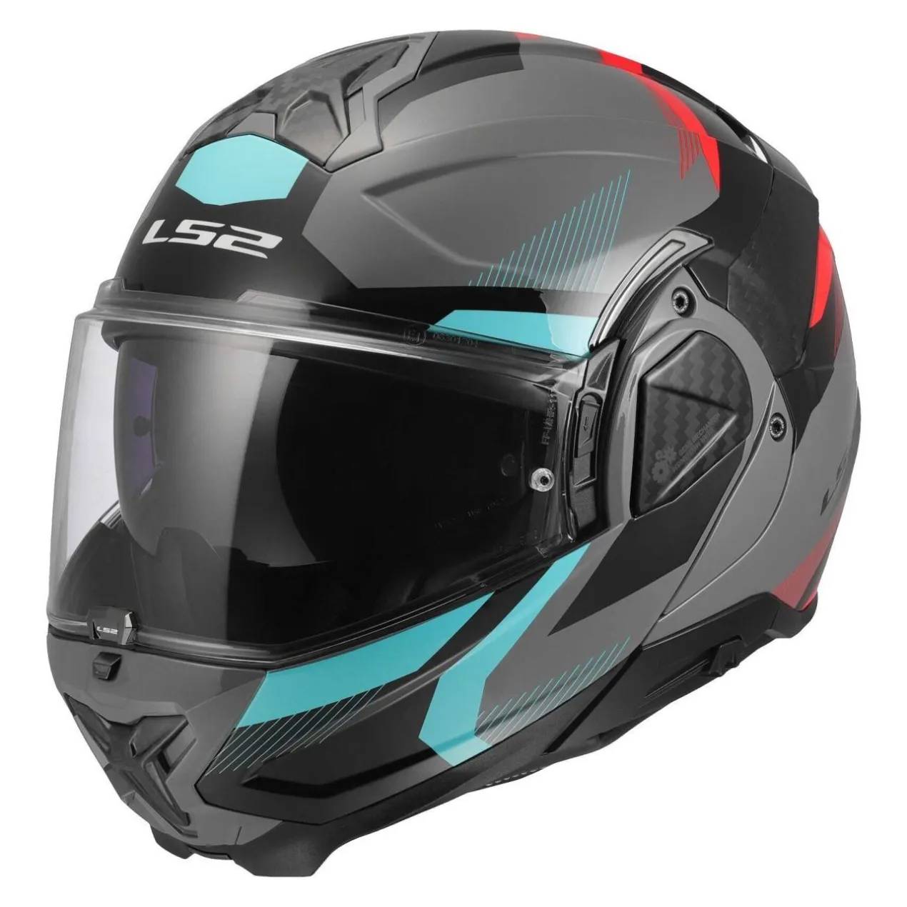 Casco Ribaltabile Ls2 Ff910 Advant II Triple Nardo Grey Blue Red