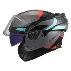 Casco Ribaltabile Ls2 Ff910 Advant II Triple Nardo Grey Blue Red