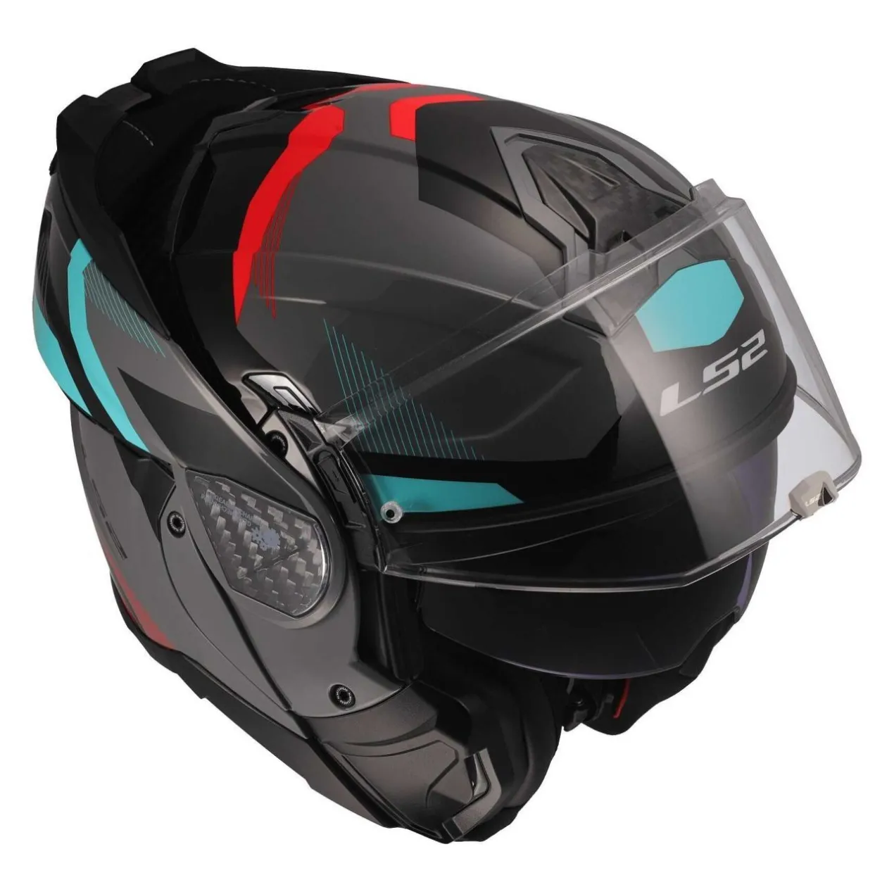 Casco Ribaltabile Ls2 Ff910 Advant II Triple Nardo Grey Blue Red