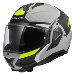 Casco Ribaltabile Ls2 Ff910 Advant II Triple Light Grey H-v Yellow