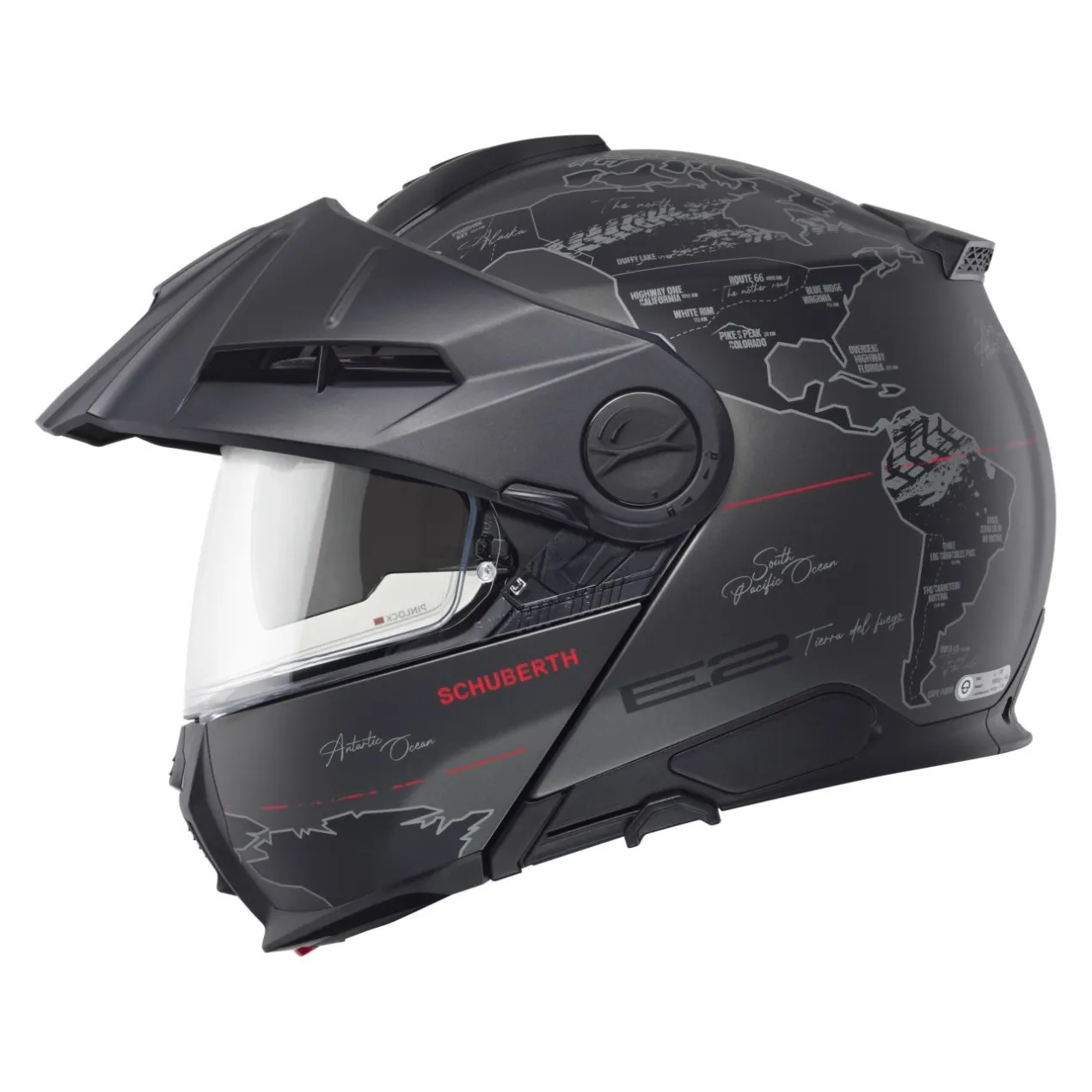Casco Schuberth E2 Graphic Atlas Antracite