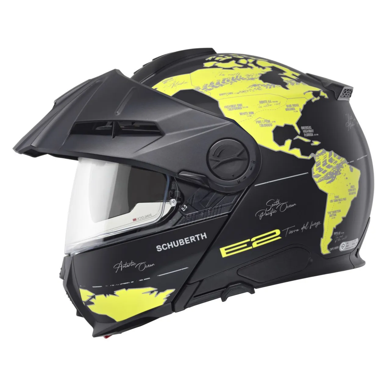Casco Schuberth E2 Graphic Atlas Giallo