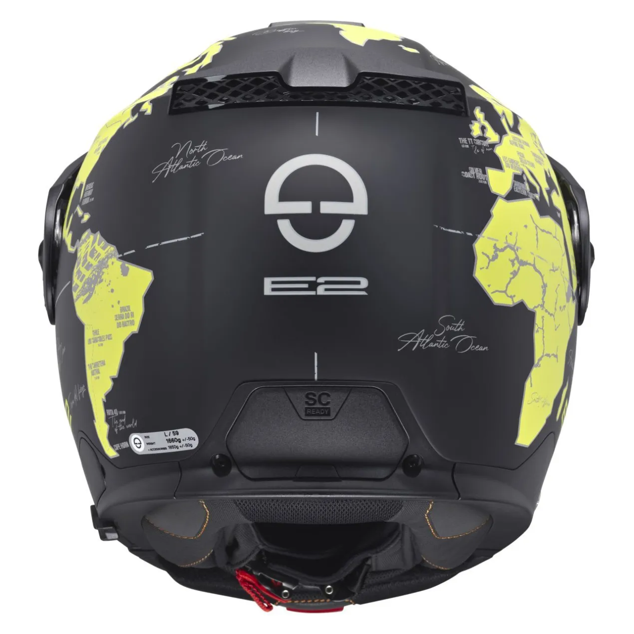 Casco Schuberth E2 Graphic Atlas Giallo