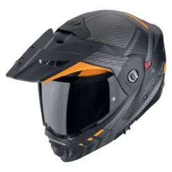 Casco Scorpion Adx-2 Lewis Nero Opaco-arancione