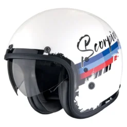 Casco Scorpion Belfast Evo Adonis Bianco-rosso-blu