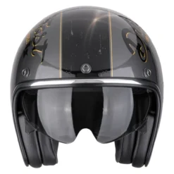 Casco Scorpion Belfast Evo Drive Fast Argento-nero-oro