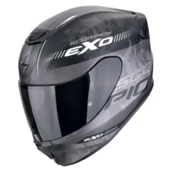 Casco Scorpion Exo-391 Ava Nero Opaco-argento
