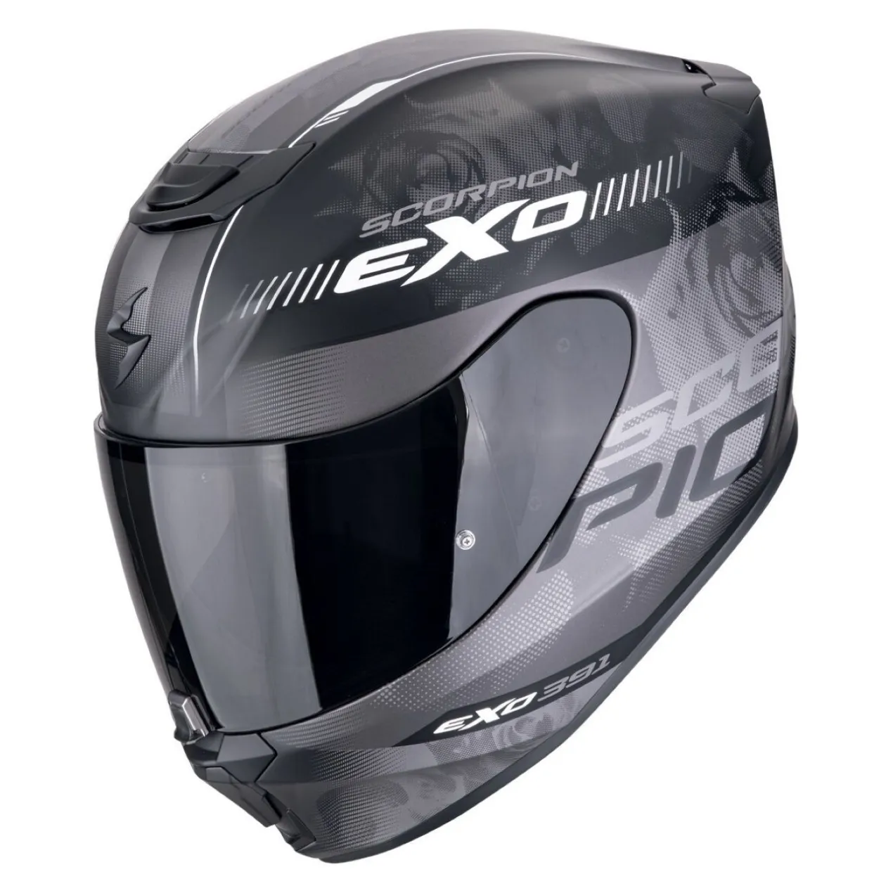 Casco Scorpion Exo-391 Ava Nero Opaco-argento