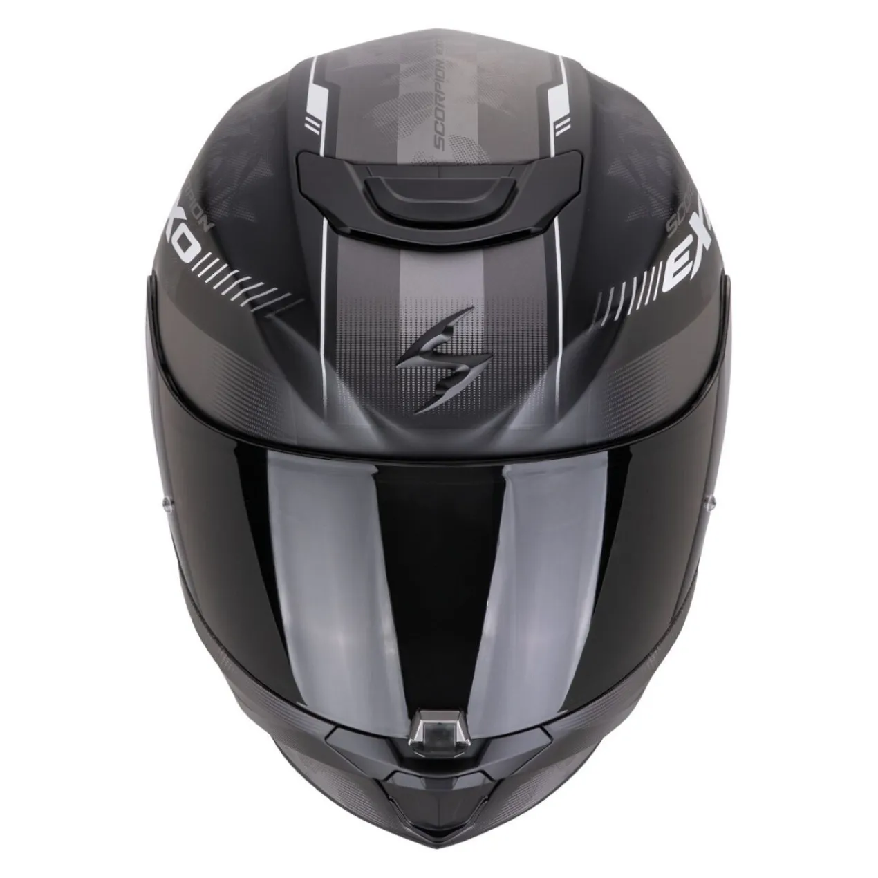 Casco Scorpion Exo-391 Ava Nero Opaco-argento