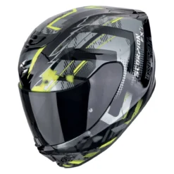 Casco Scorpion Exo-391 Clutter Nero-giallo Neon