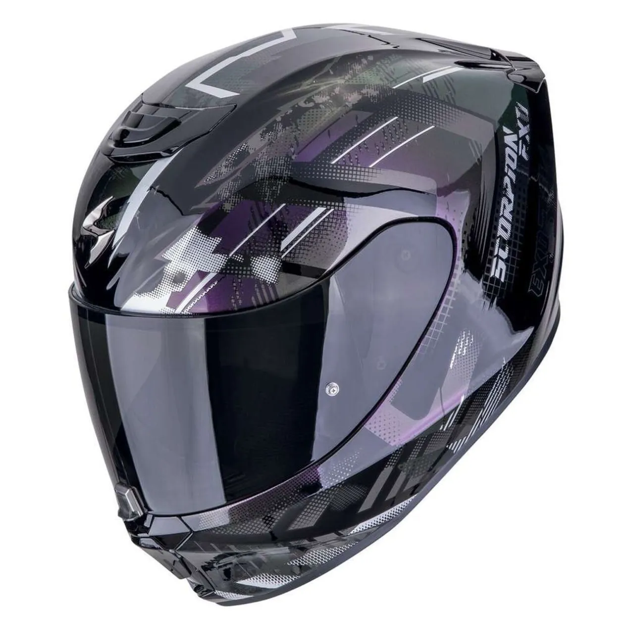 Casco Scorpion Exo-391 Clutter Nero-camaleon