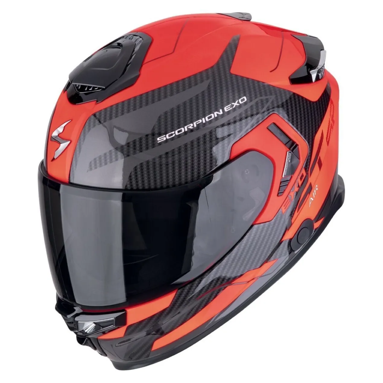 Casco Scorpion Exo-gt Sp Air Flex Nero-neon Rosso