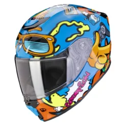 Casco Scorpion Exo-jnr Air Fun Blu-arancia