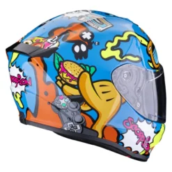 Casco Scorpion Exo-jnr Air Fun Blu-arancia