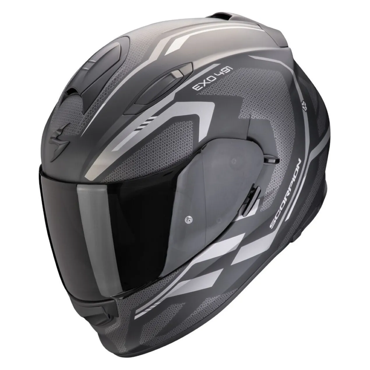 Casco Scorpion Exo-491 Kripta Nero-argento