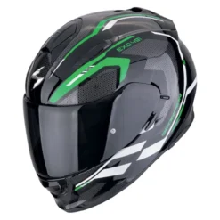 Casco Scorpion Exo-491 Kripta Nero-verde-bianco